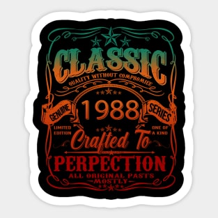 Vintage 1988 Limited Edition 36 Year old 36th Birthday Sticker